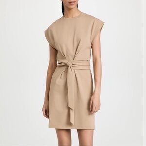 Vince Tie Waist Dress Camel Colored Size XS